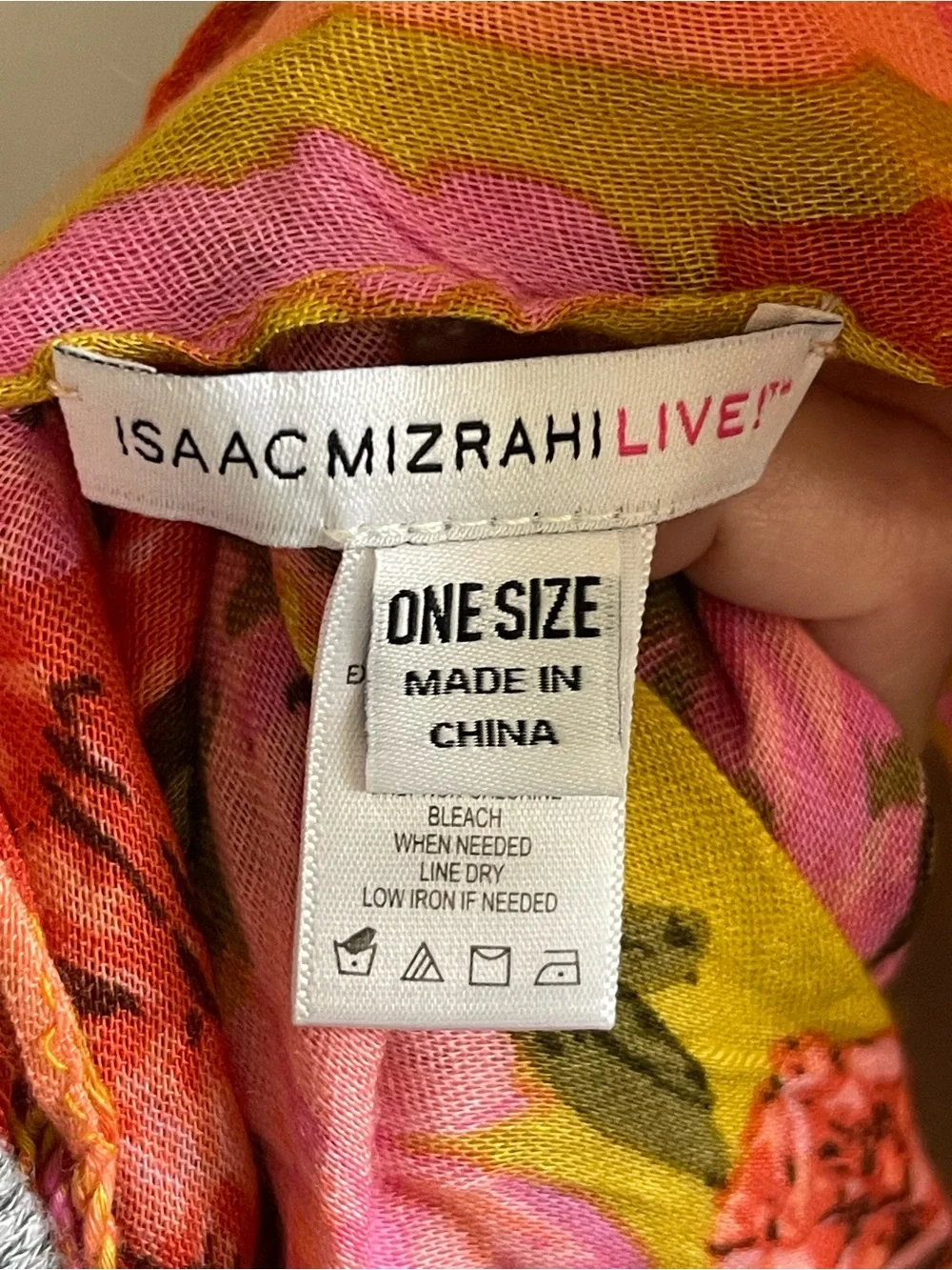 Isaac Mizrahi Live! floral scarf like new
